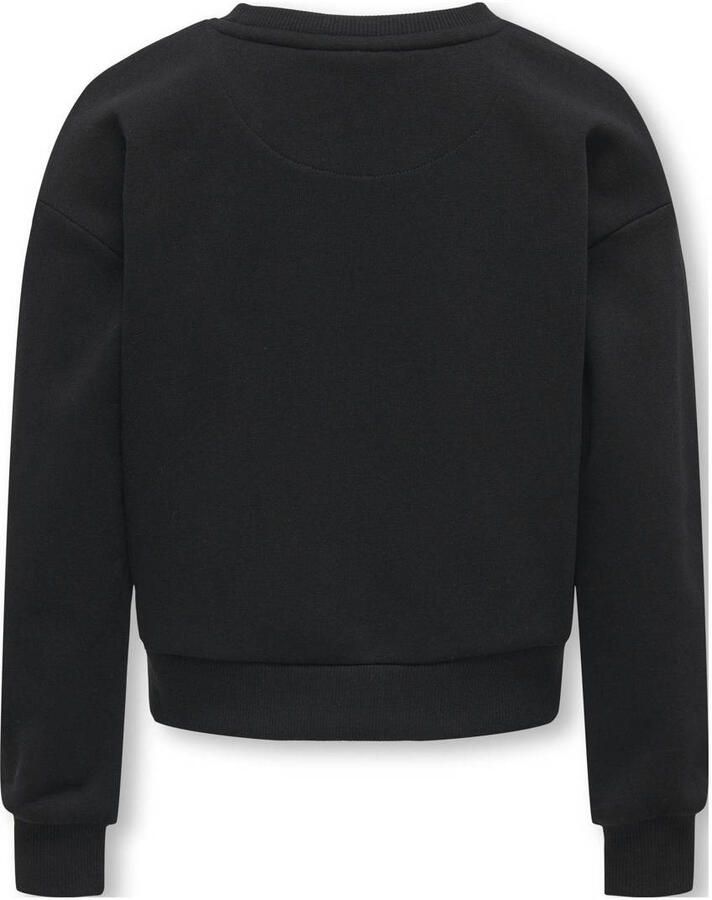 ONLY KIDS GIRL sweater met Wednesday print zwart