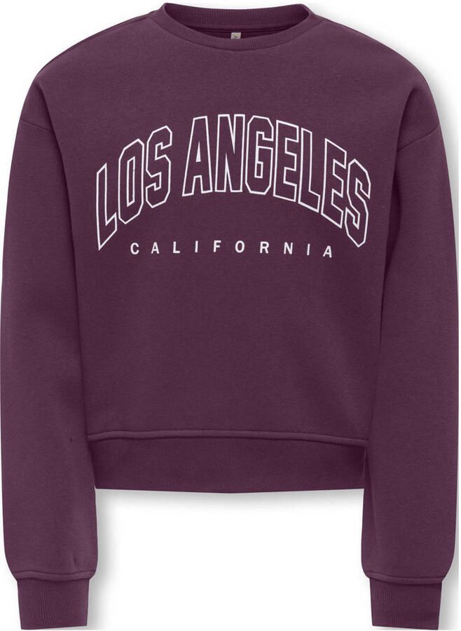 KIDS ONLY Sweatshirt KOGSWEAT LIFE LS CREW O.SIZE STAT CP SWT