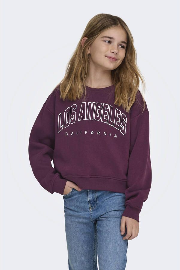 KIDS ONLY Sweatshirt KOGSWEAT LIFE LS CREW O.SIZE STAT CP SWT