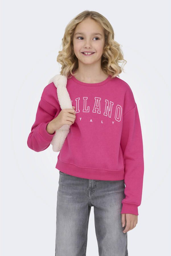 KIDS ONLY Sweatshirt KOGSWEAT LIFE LS CREW O.SIZE STAT CP SWT