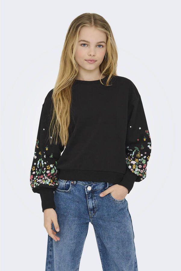ONLY KIDS GIRL sweater zwart