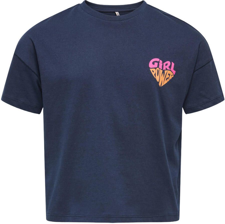 ONLY KIDS GIRL T-shirt donkerblauw