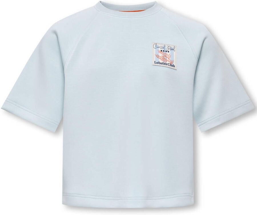 ONLY KIDS GIRL T-shirt lichtblauw