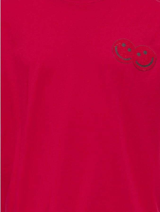 ONLY KIDS GIRL T-shirt met backprint rood - Foto 3