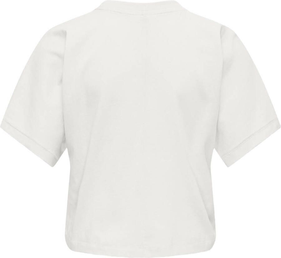 ONLY KIDS GIRL T-shirt met glitter wit - Foto 2