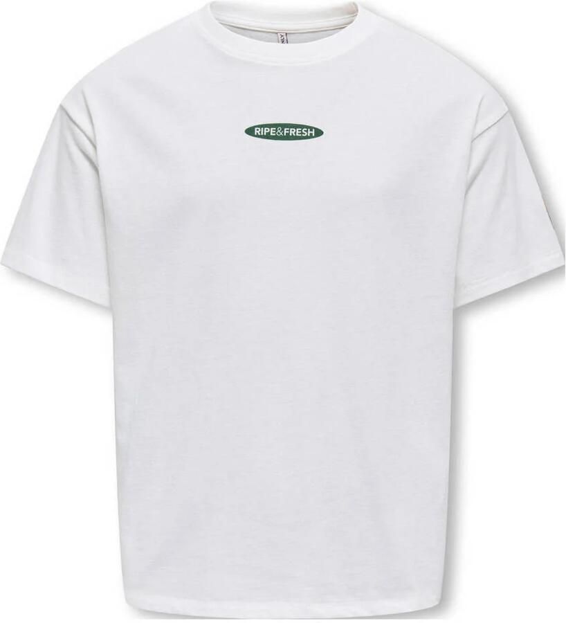 ONLY KIDS GIRL T-shirt met backprint wit