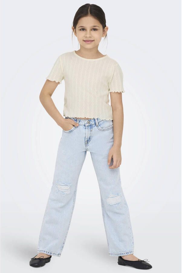 ONLY KIDS GIRL T-shirt wit - Foto 3