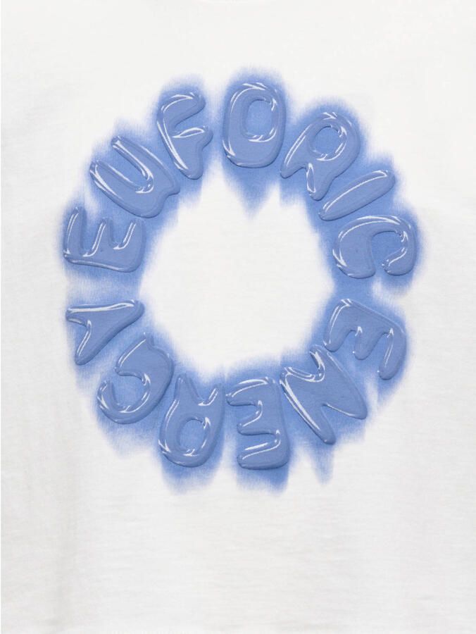 ONLY KIDS GIRL T-shirt wit blauw - Foto 2