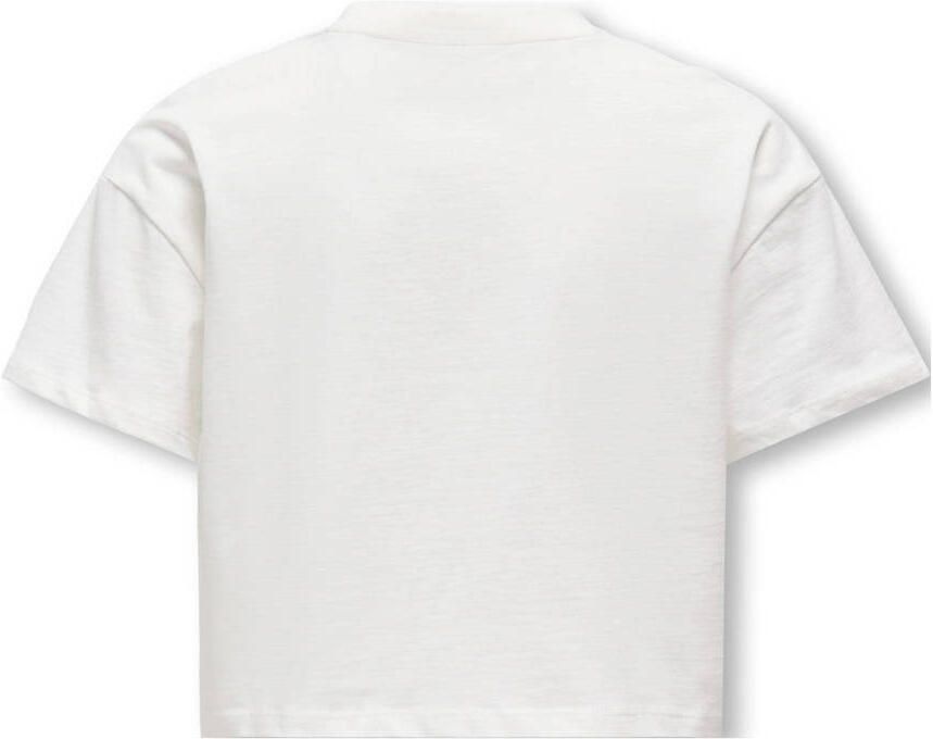 ONLY KIDS GIRL T-shirt wit roze - Foto 3