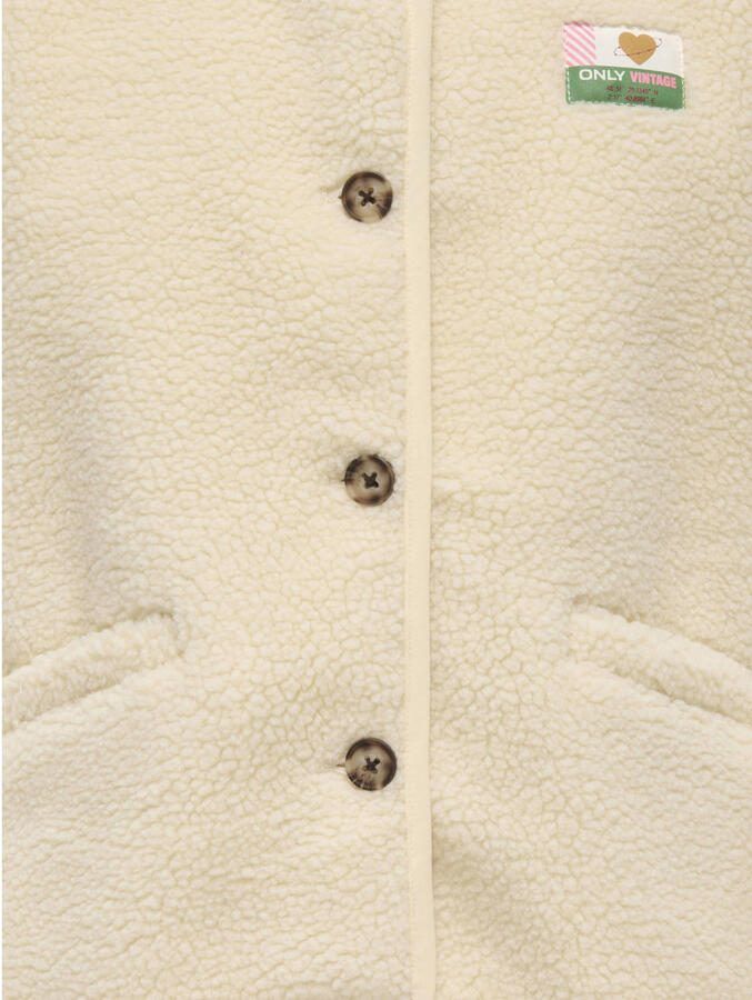 ONLY KIDS GIRL teddy gilet ecru - Foto 2
