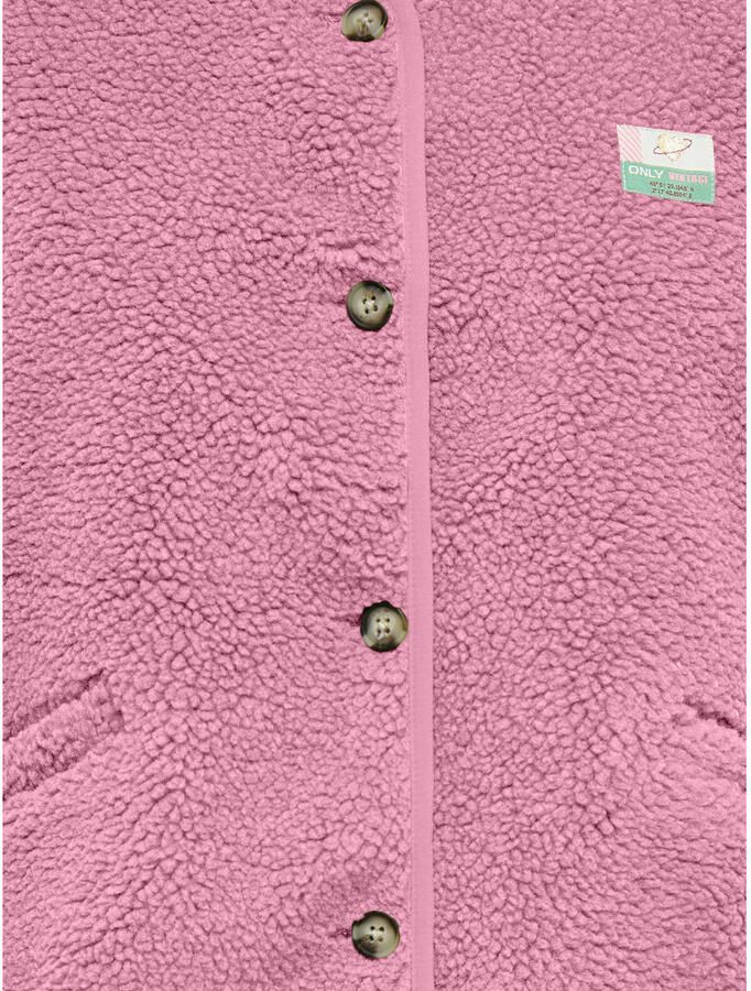 ONLY KIDS GIRL teddy gilet roze - Foto 2