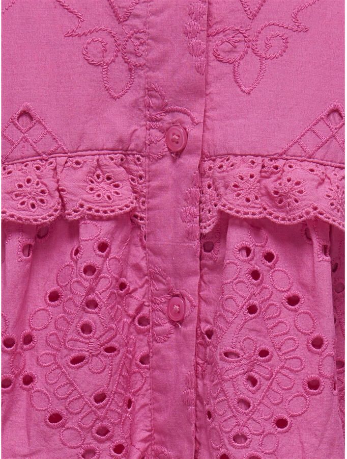 Only KIDS GIRL top KOGCLEO LIFE warmroze Meisjes Katoen Ronde hals Effen 140 - Foto 2