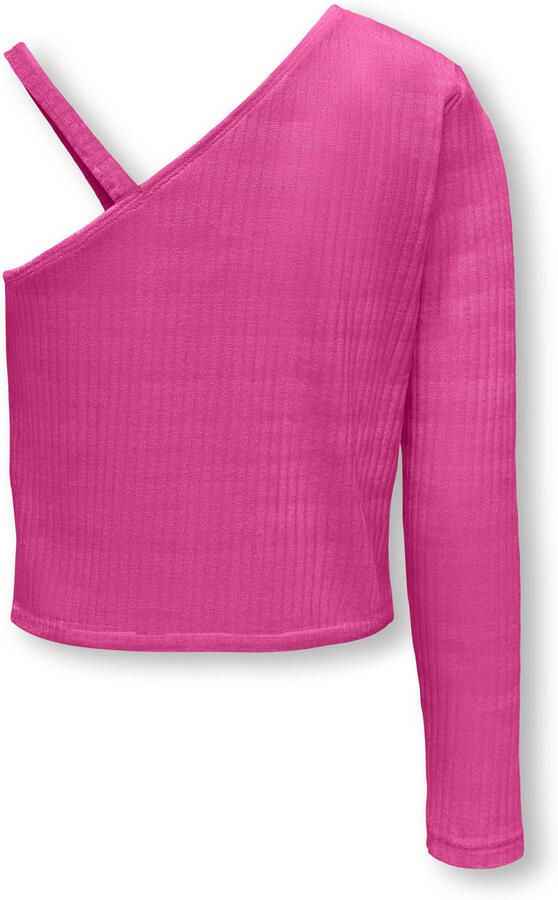 Only KIDS GIRL top KOGNELLA fuchsia Roze Meisjes Polyester V-hals Effen 146 152 - Foto 3