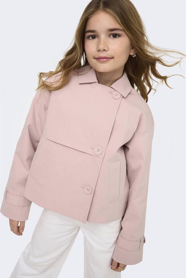 ONLY KIDS GIRL trenchcoat lichtroze - Foto 2
