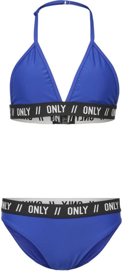 ONLY KIDS GIRL triangel bikini blauw