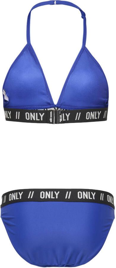 ONLY KIDS GIRL triangel bikini blauw - Foto 3