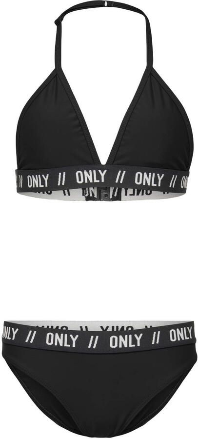 ONLY KIDS GIRL triangel bikini zwart