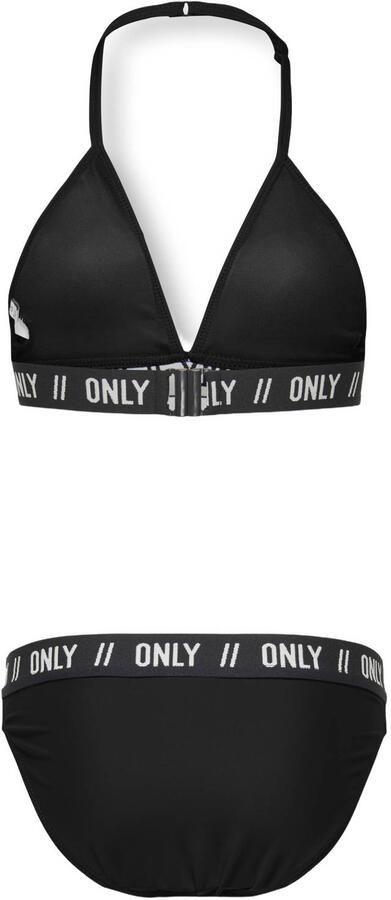 ONLY KIDS GIRL triangel bikini zwart - Foto 3