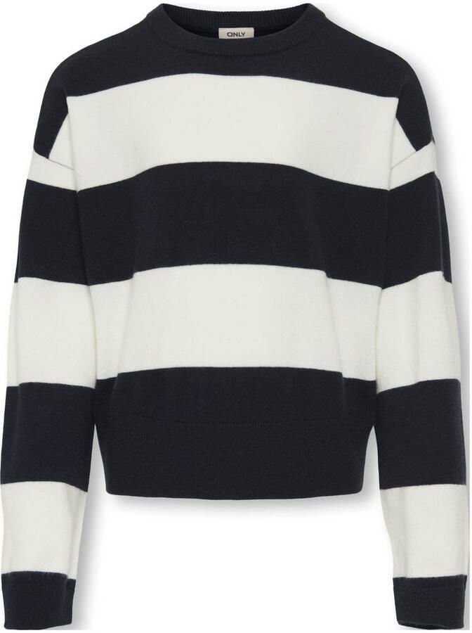 ONLY KIDS GIRL trui donkerblauw fijn gebreid - Foto 2