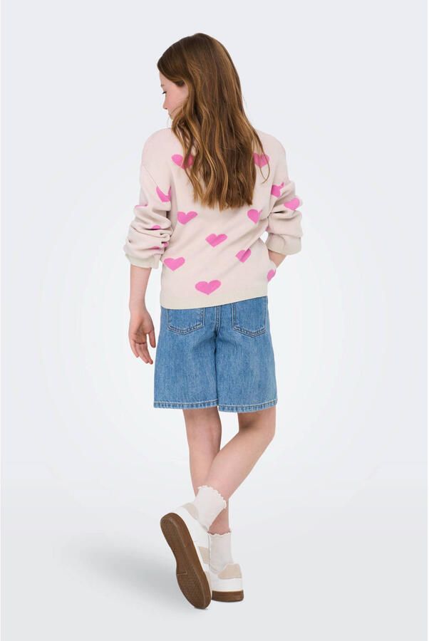 KIDS ONLY Trui met ronde hals KOGMONTANA LS JQ LOOSE O-NECK CP KNT - Foto 2