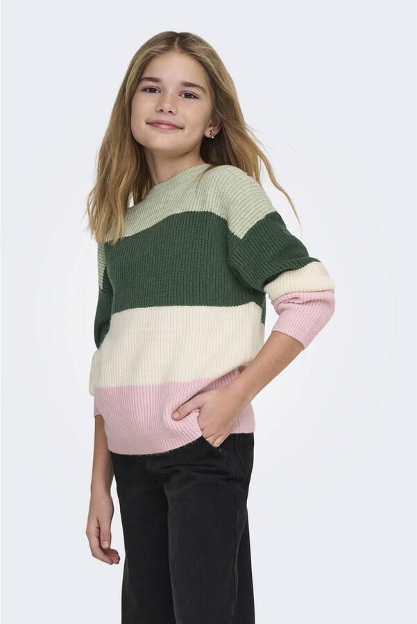 KIDS ONLY Gebreide trui KOGSANDY L S STRIPE PULLOVER KNT NOOS - Foto 3