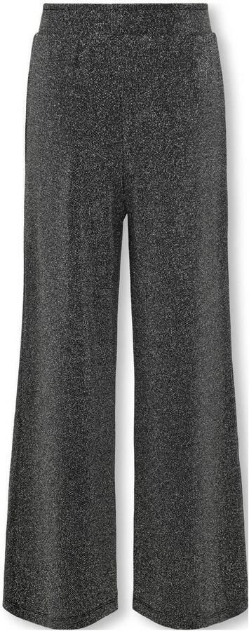 Only Regular fit wijde broek met effectgaren en elastische band model 'QUEEN'