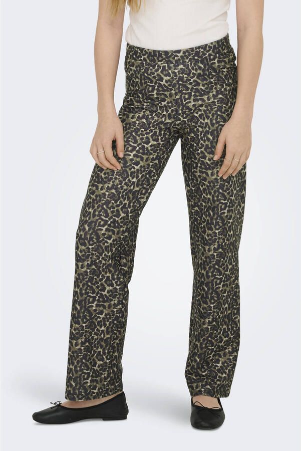 ONLY KIDS GIRL wide leg casual broek bruin - Foto 3
