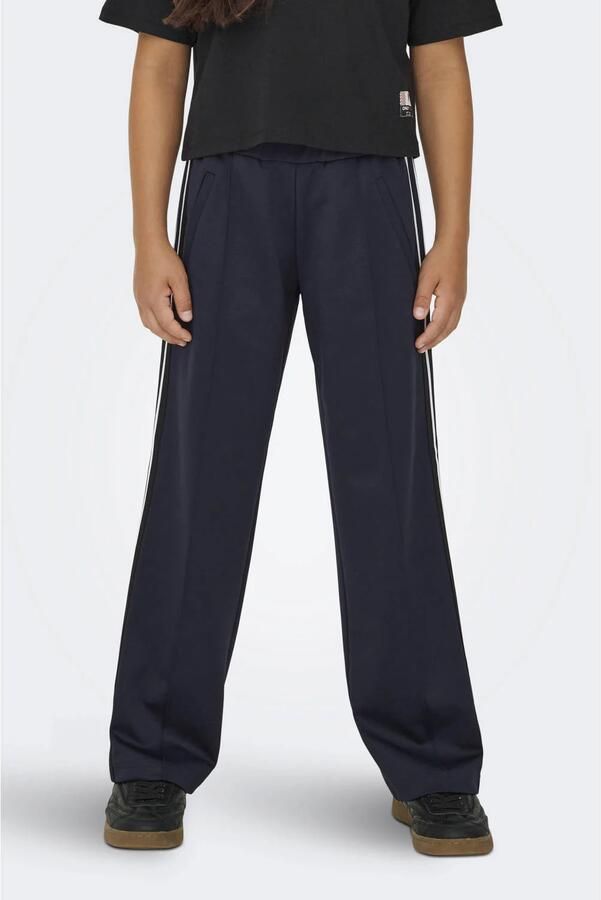 ONLY KIDS GIRL wide leg casual broek donkerblauw - Foto 3