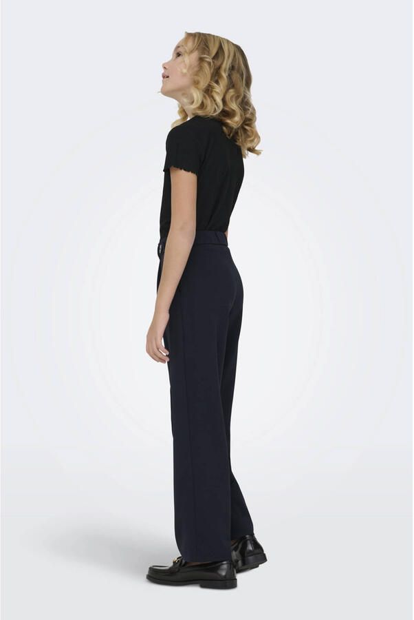 ONLY KIDS GIRL wide leg casual broek donkerblauw - Foto 3