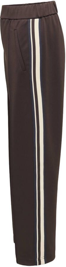 ONLY KIDS GIRL wide leg casual broek donkerbruin - Foto 3
