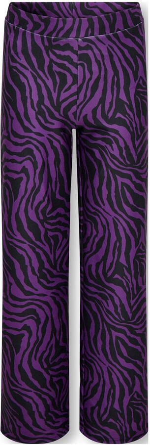 ONLY KIDS GIRL wide leg casual broek paars