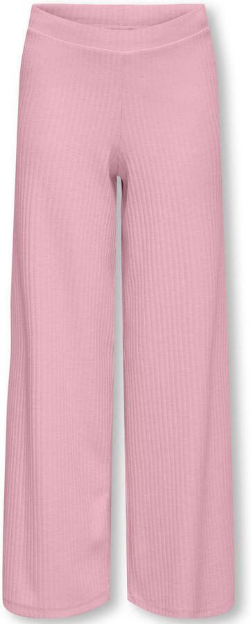 ONLY KIDS GIRL wide leg casual broek roze