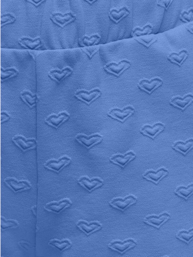 ONLY KIDS GIRL wide leg casual short met hartjes blauw - Foto 2