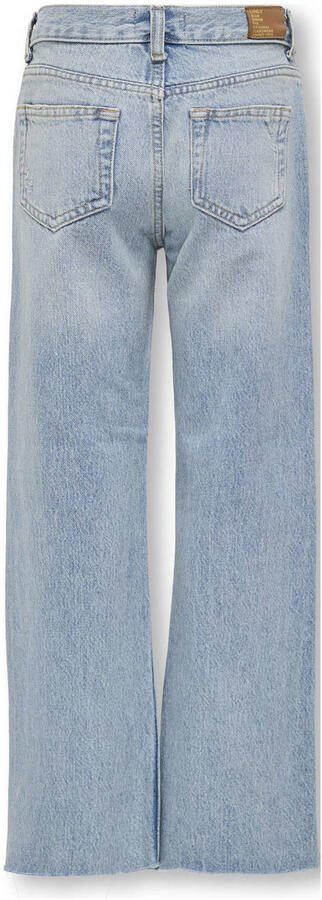 ONLY KIDS GIRL wide leg high waist jeans light blue denim - Foto 3