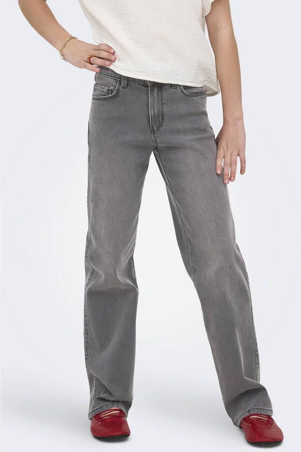 ONLY KIDS GIRL wide leg jeans KOGBLAIR light grey denim