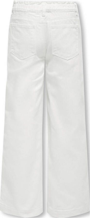 Only KIDS GIRL wide leg jeans KOGCOMET wit Meisjes Katoen Effen 116