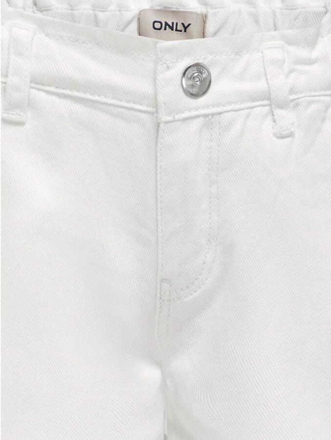 Only KIDS GIRL wide leg jeans KOGCOMET wit Meisjes Katoen Effen 116 - Foto 2