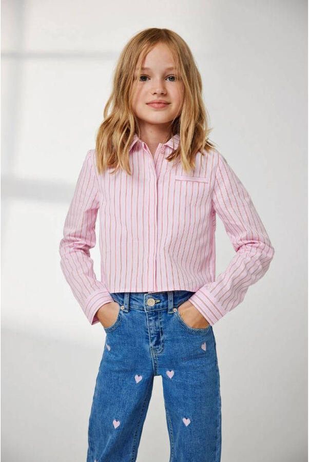 KIDS ONLY Wijde jeans KOGJUICY WIDE LEG HEART EMB DNM JEANS