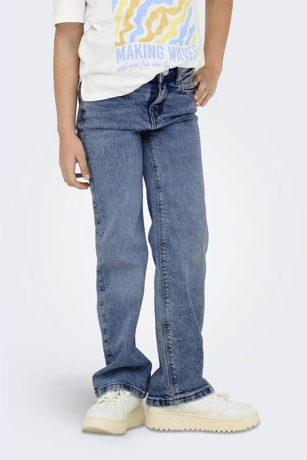 Only KIDS GIRL wide leg jeans KOGJUICY light blue denim Blauw Meisjes Stretchkatoen 164