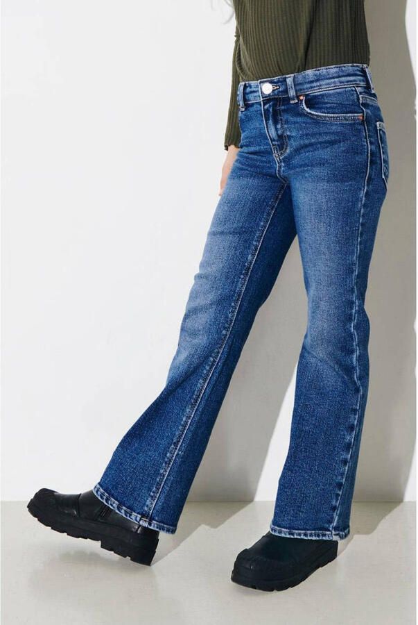 Only KIDS GIRL wide leg jeans KOGJUICY medium blue denim Blauw Effen 152 - Foto 2