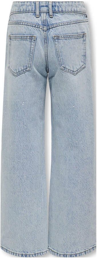 ONLY KIDS GIRL wide leg jeans light blue denim