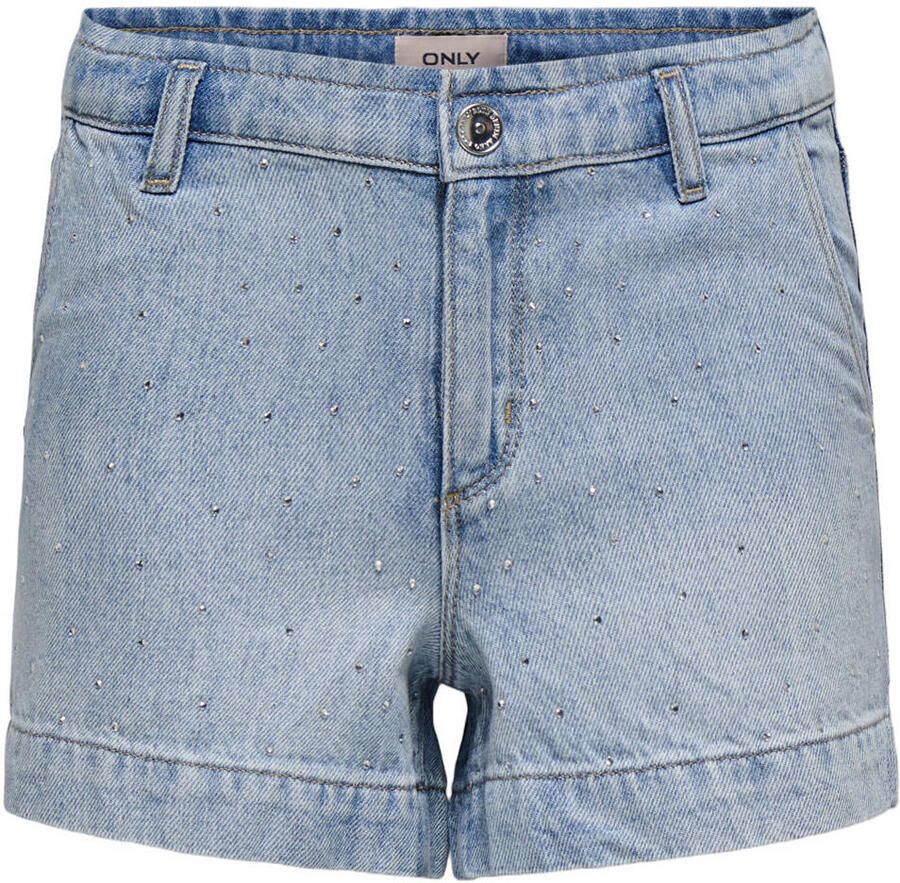 ONLY KIDS GIRL wide leg short light blue denim
