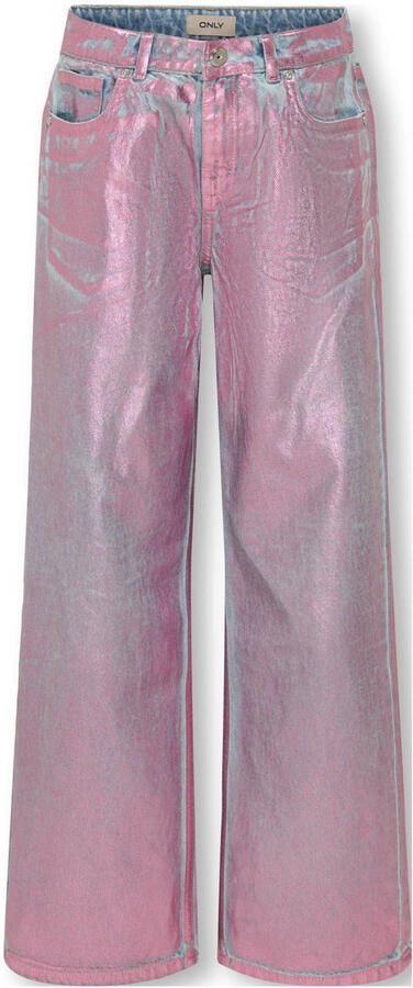 ONLY KIDS GIRL wide leg wide leg jeans roze