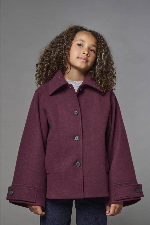 ONLY KIDS GIRL wintermantel paars