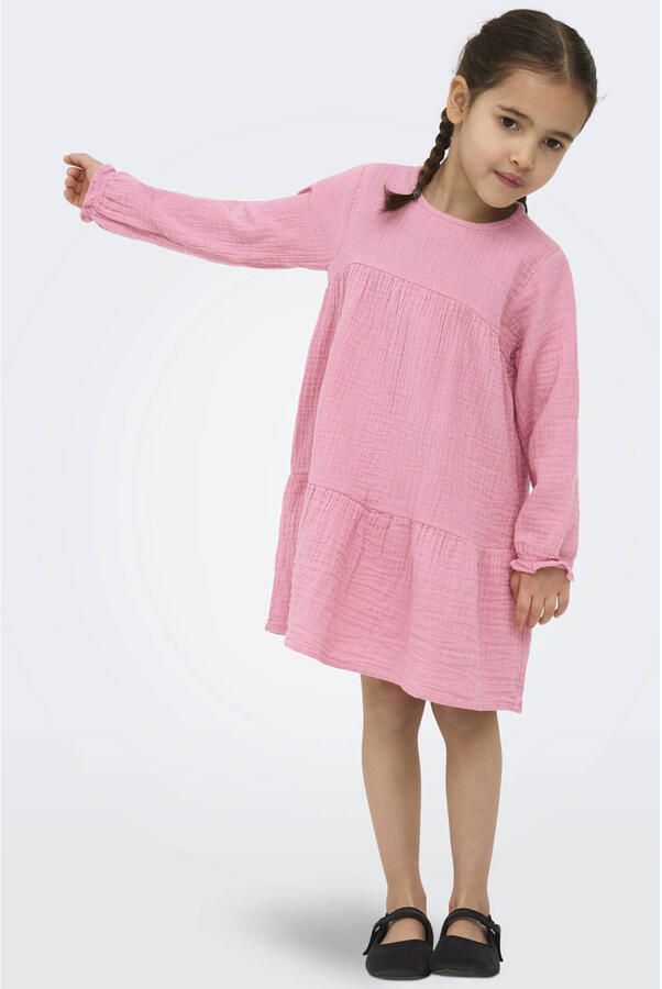 ONLY KIDS MINI A-lijn jurk roze - Foto 3