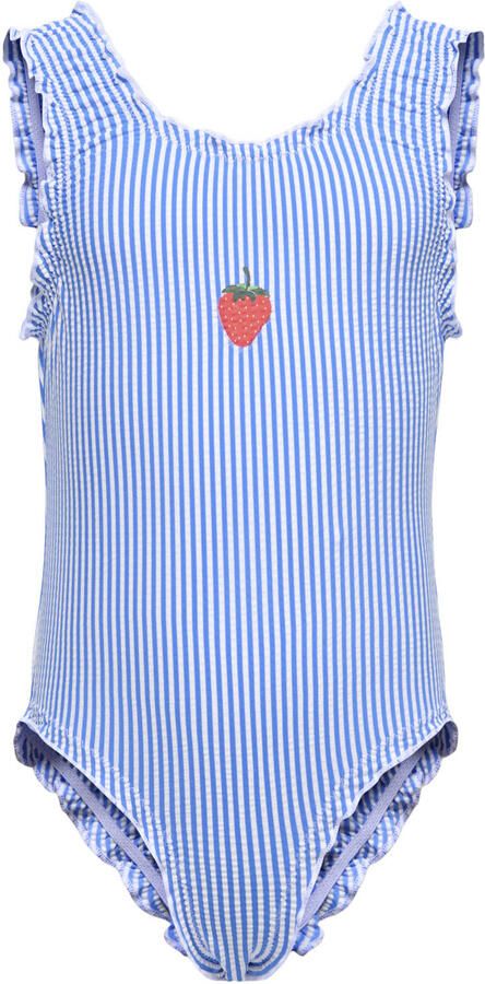 ONLY KIDS MINI badpak gestreept blauw wit