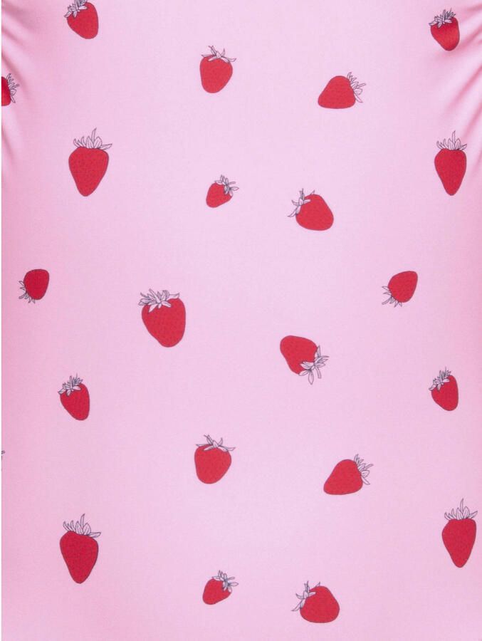 ONLY KIDS MINI badpak met ruches roze rood - Foto 2