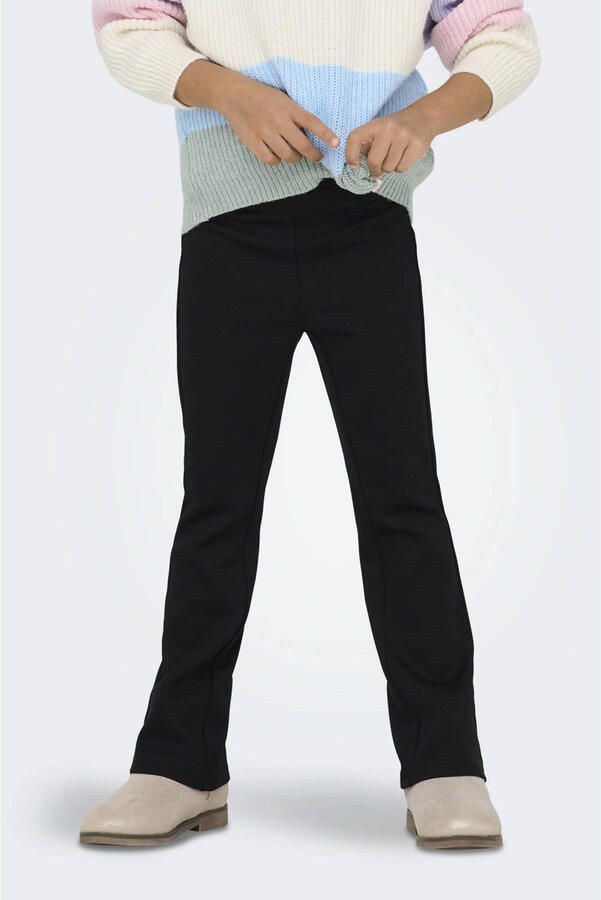 ONLY KIDS MINI flared casual broek zwart