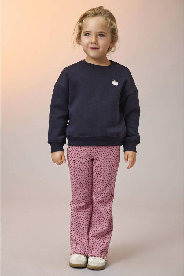ONLY KIDS MINI flared gebloemde broek roze