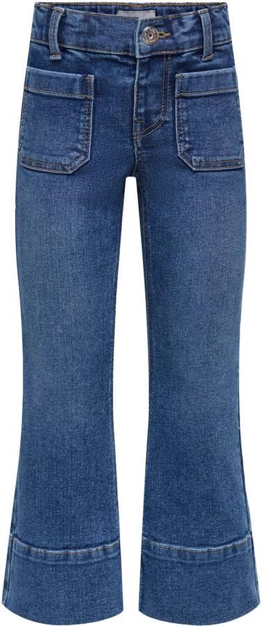 ONLY KIDS MINI flared jeans mediumblauw Meisjes Stretchdenim Effen